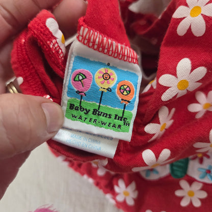 Vintage Daisy Floral Swimsuit 6-9 months