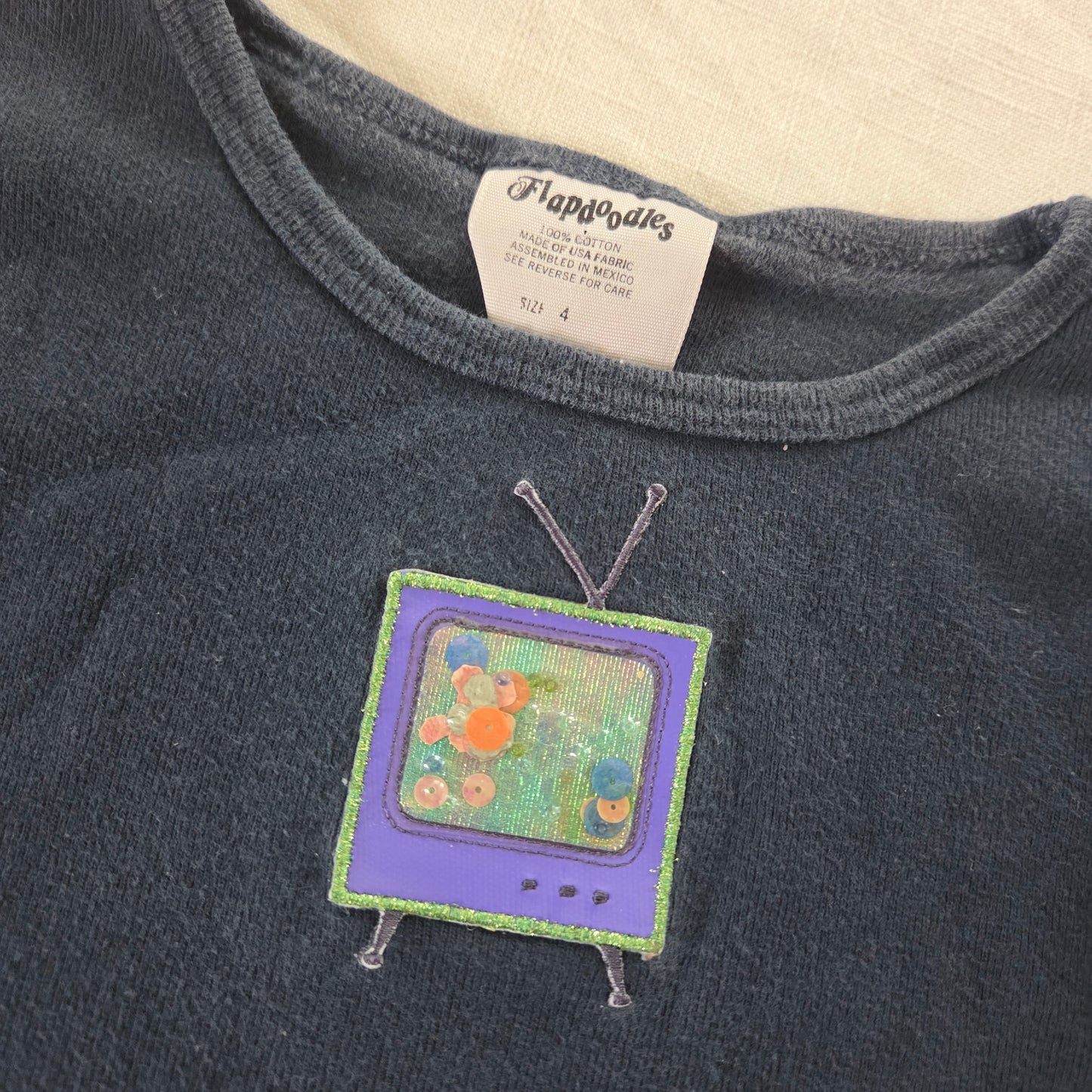 90s Vintage TV Girly Cotton Long Sleeve 3t