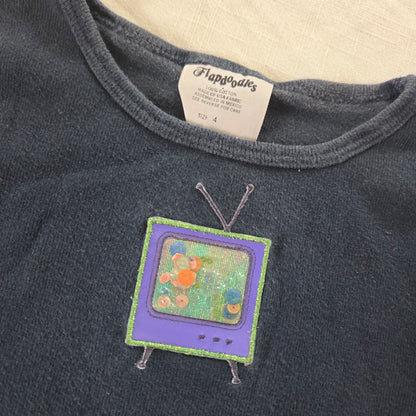 90s Vintage TV Girly Cotton Long Sleeve 3t