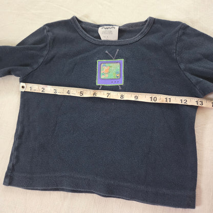 90s Vintage TV Girly Cotton Long Sleeve 3t
