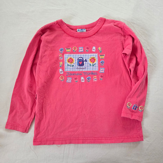 90s Vintage Oshkosh Gardening Long Sleeve kids 6