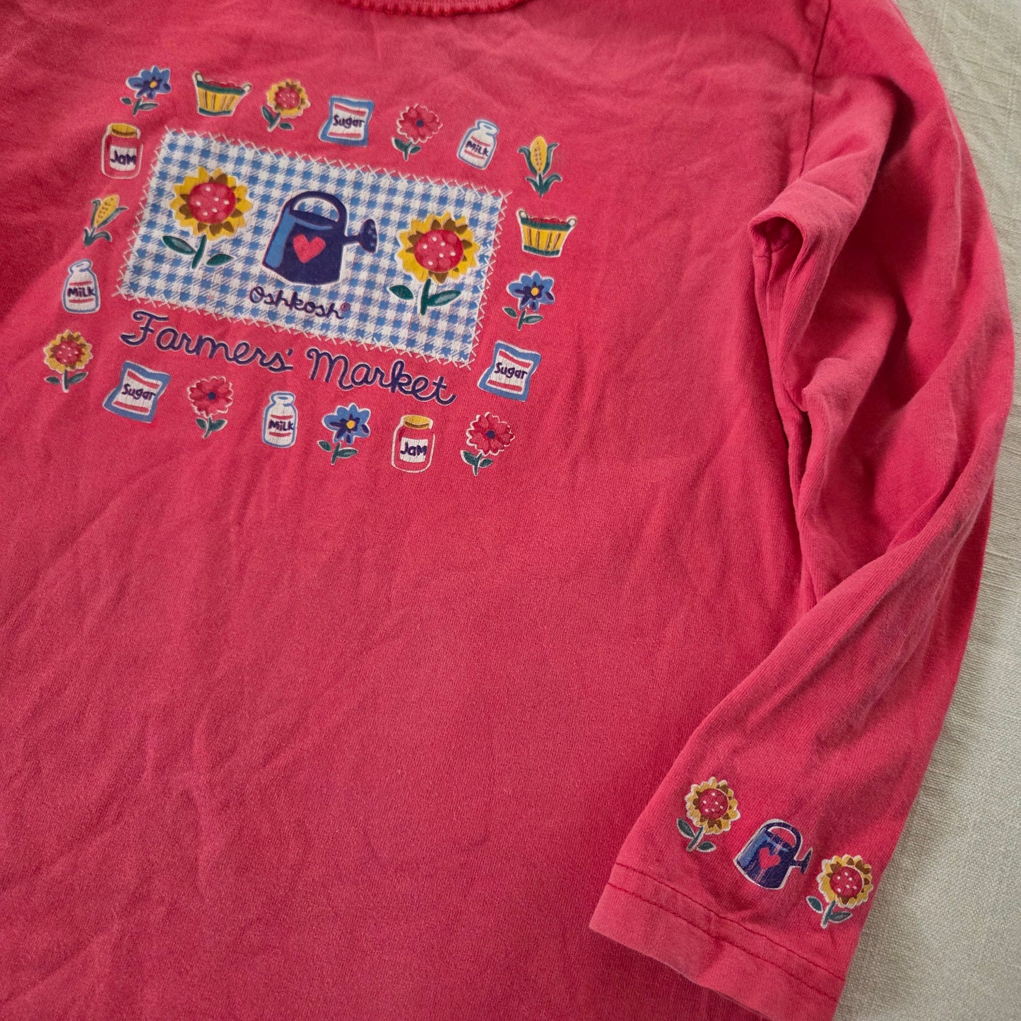 90s Vintage Oshkosh Gardening Long Sleeve kids 6