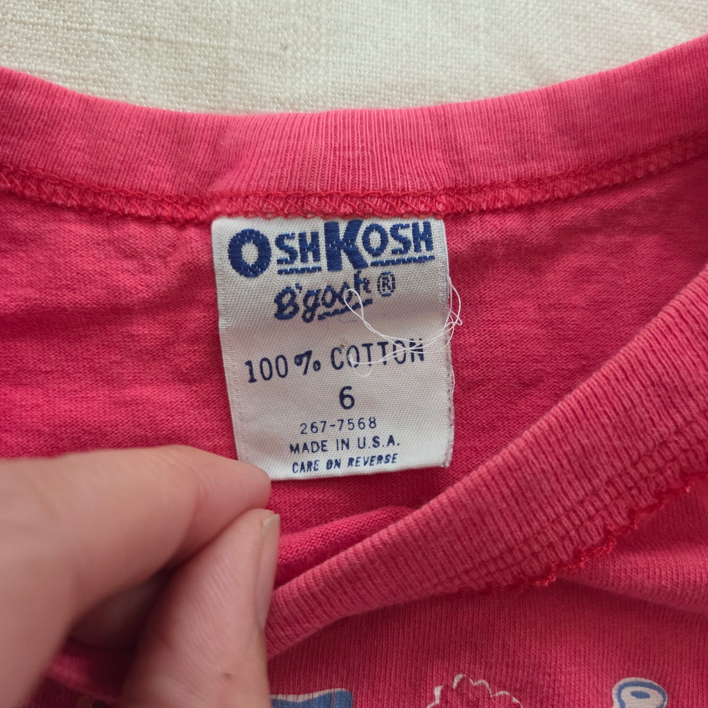 90s Vintage Oshkosh Gardening Long Sleeve kids 6