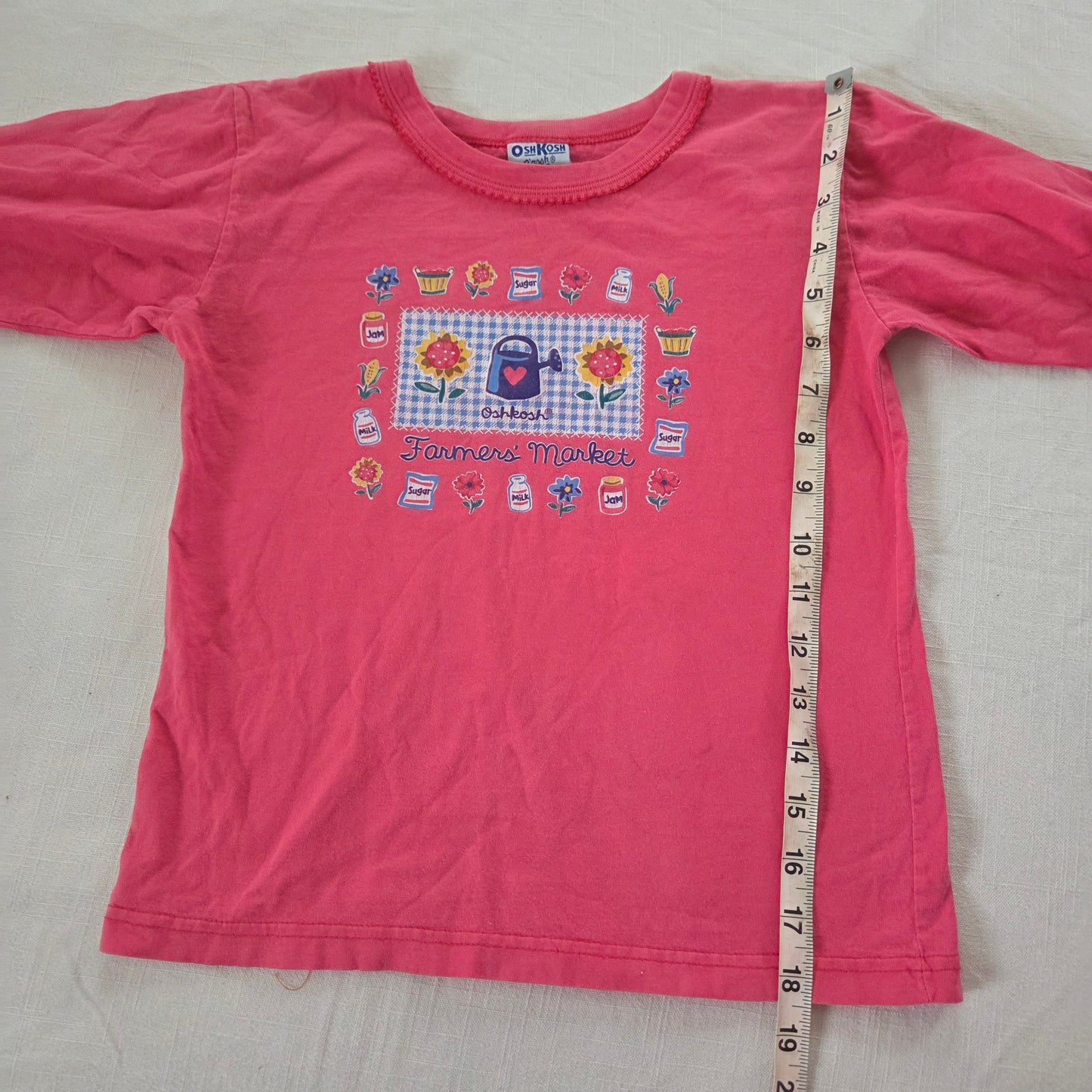 90s Vintage Oshkosh Gardening Long Sleeve kids 6