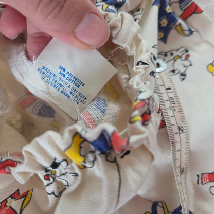 70s Vintage Boy/Kite/Dog Flared Pants 9 months