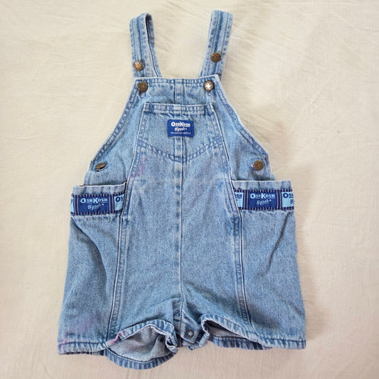 90s Vintage Oshkosh Bubble Shortalls 3t+
