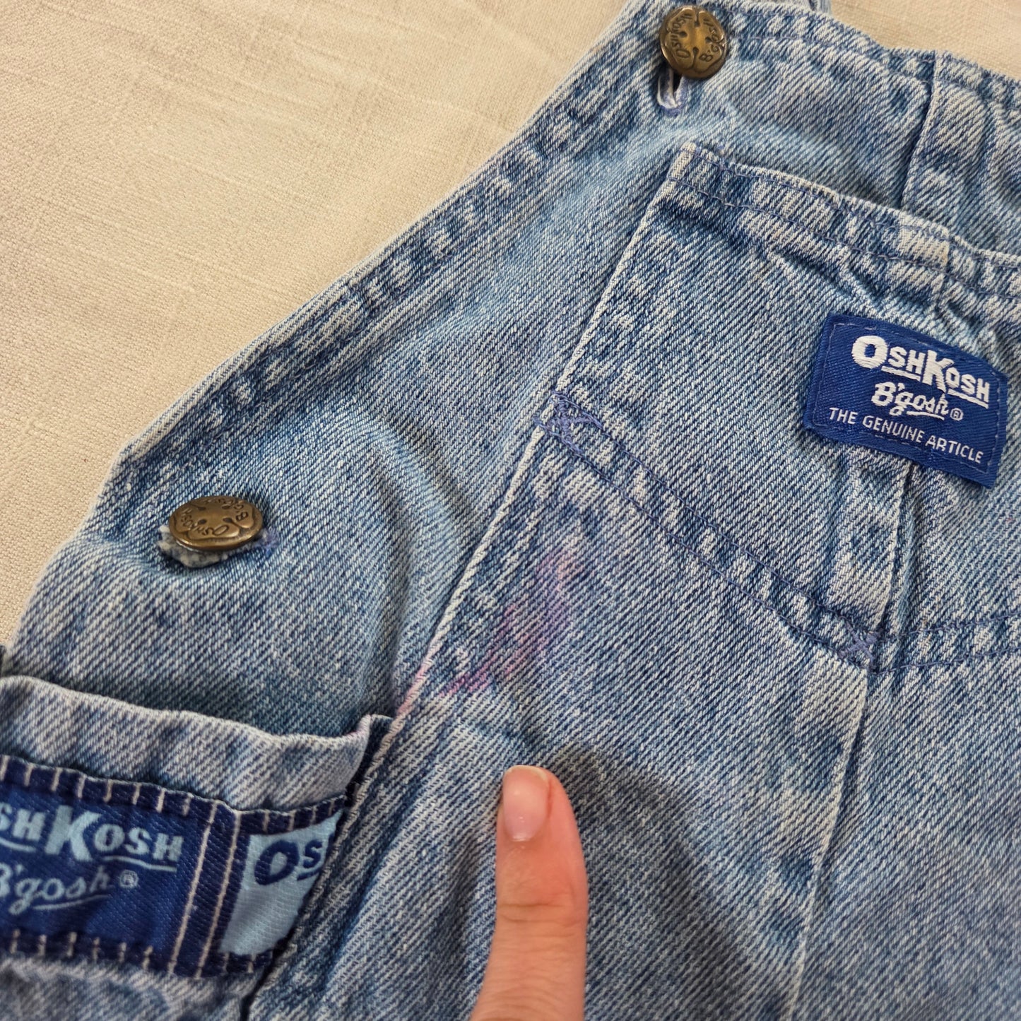 90s Vintage Oshkosh Bubble Shortalls 3t+