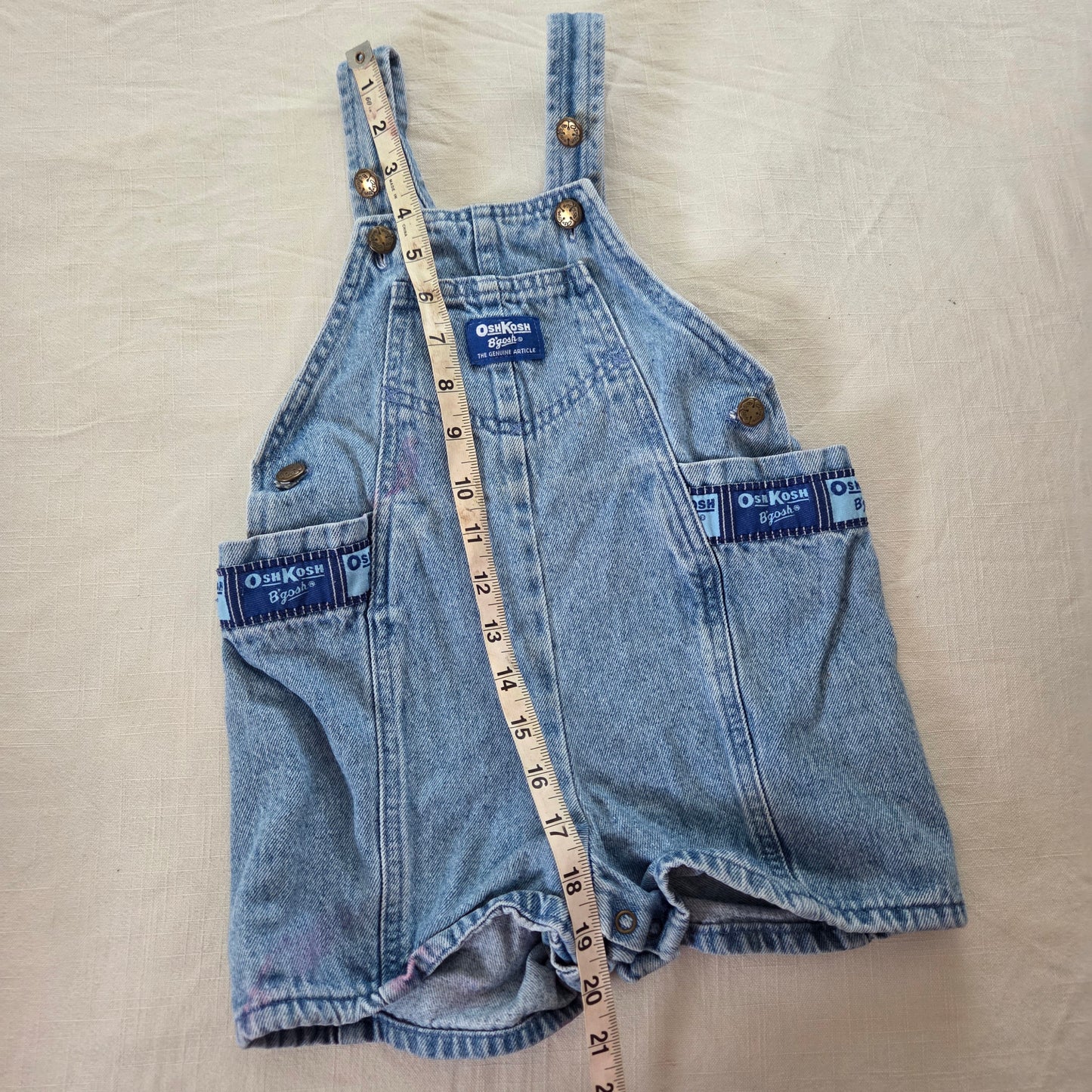 90s Vintage Oshkosh Bubble Shortalls 3t+