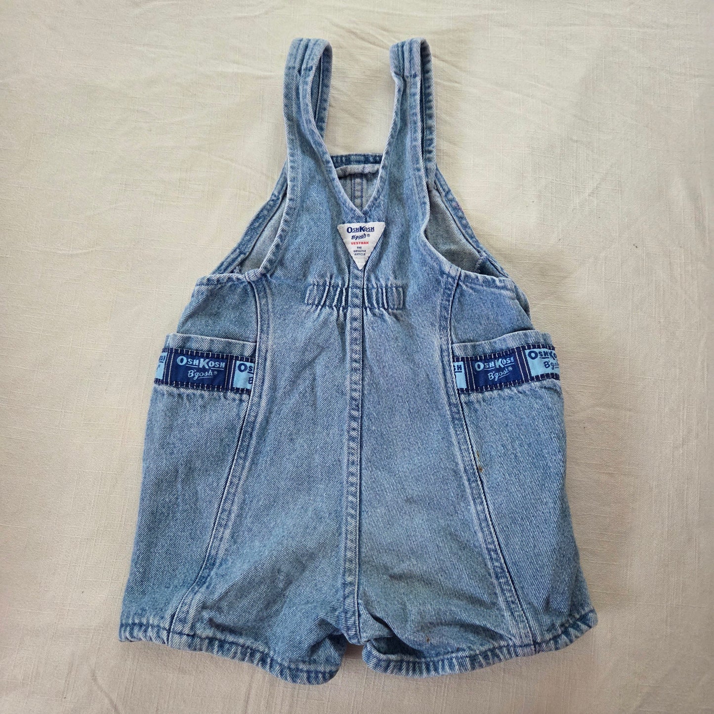 90s Vintage Oshkosh Bubble Shortalls 3t+