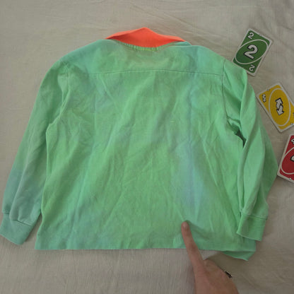 90s Vintage Oshkosh Neon Robot Long Sleeve 4t