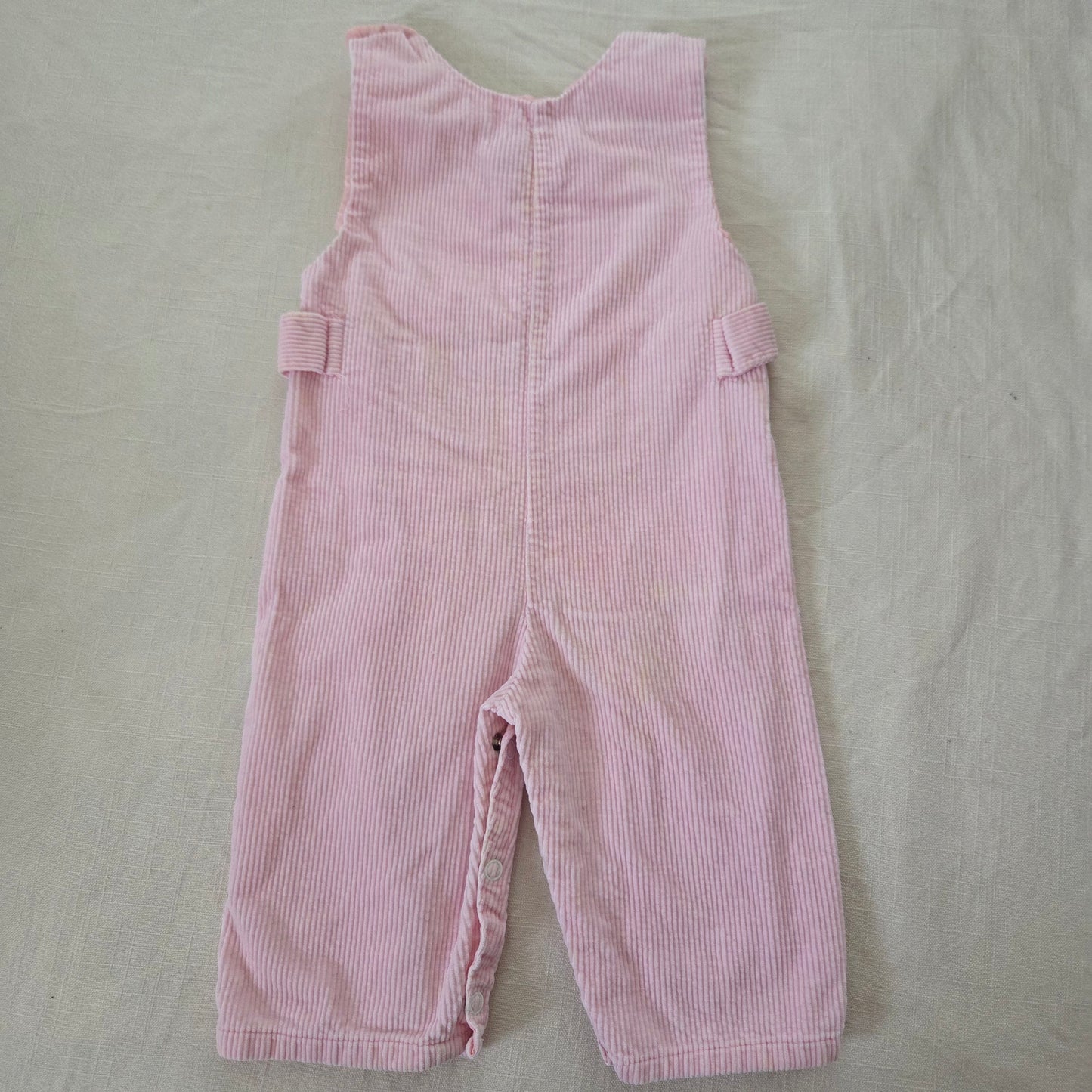 70s Vintage Pink Cord Pantsuit 6-9 months
