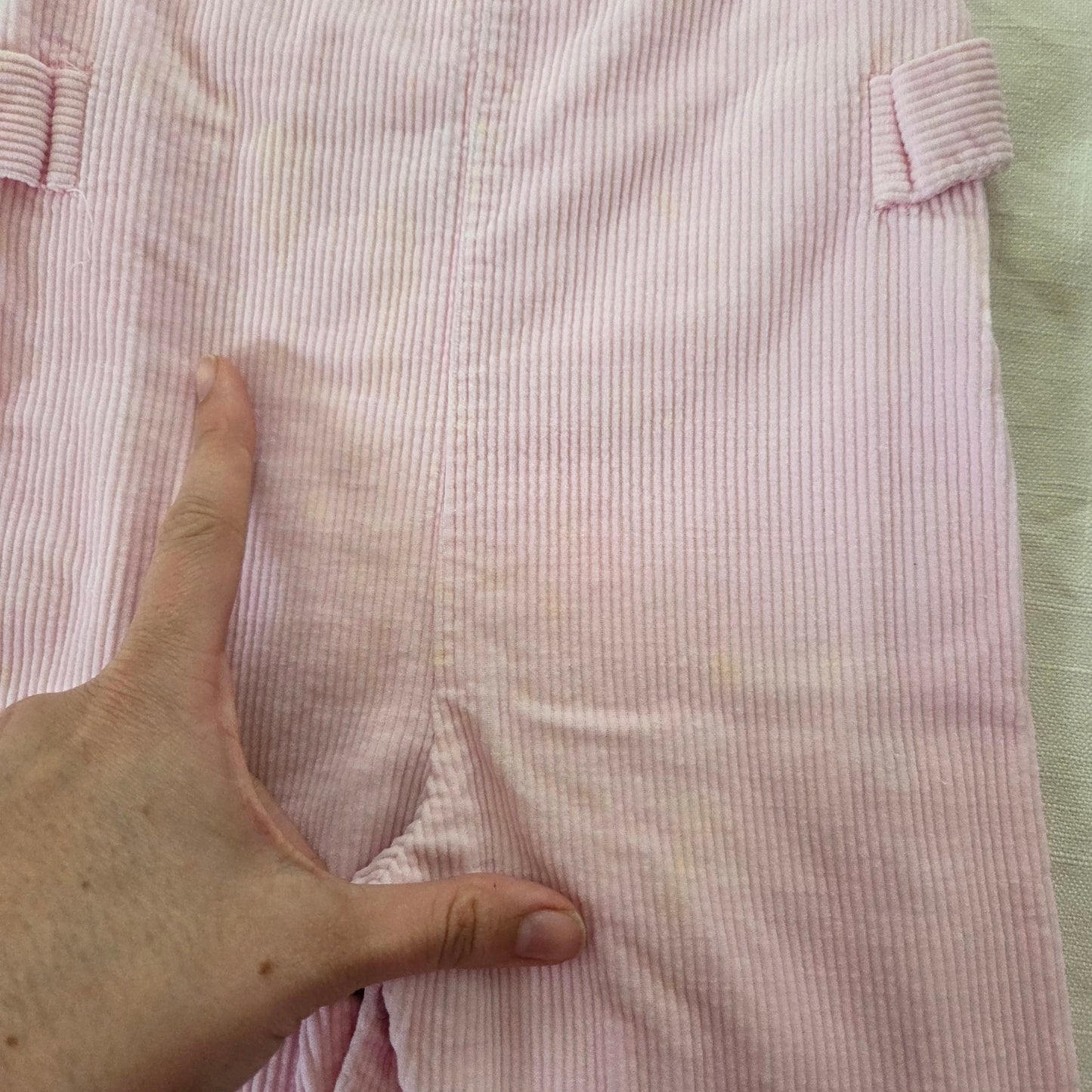 70s Vintage Pink Cord Pantsuit 6-9 months
