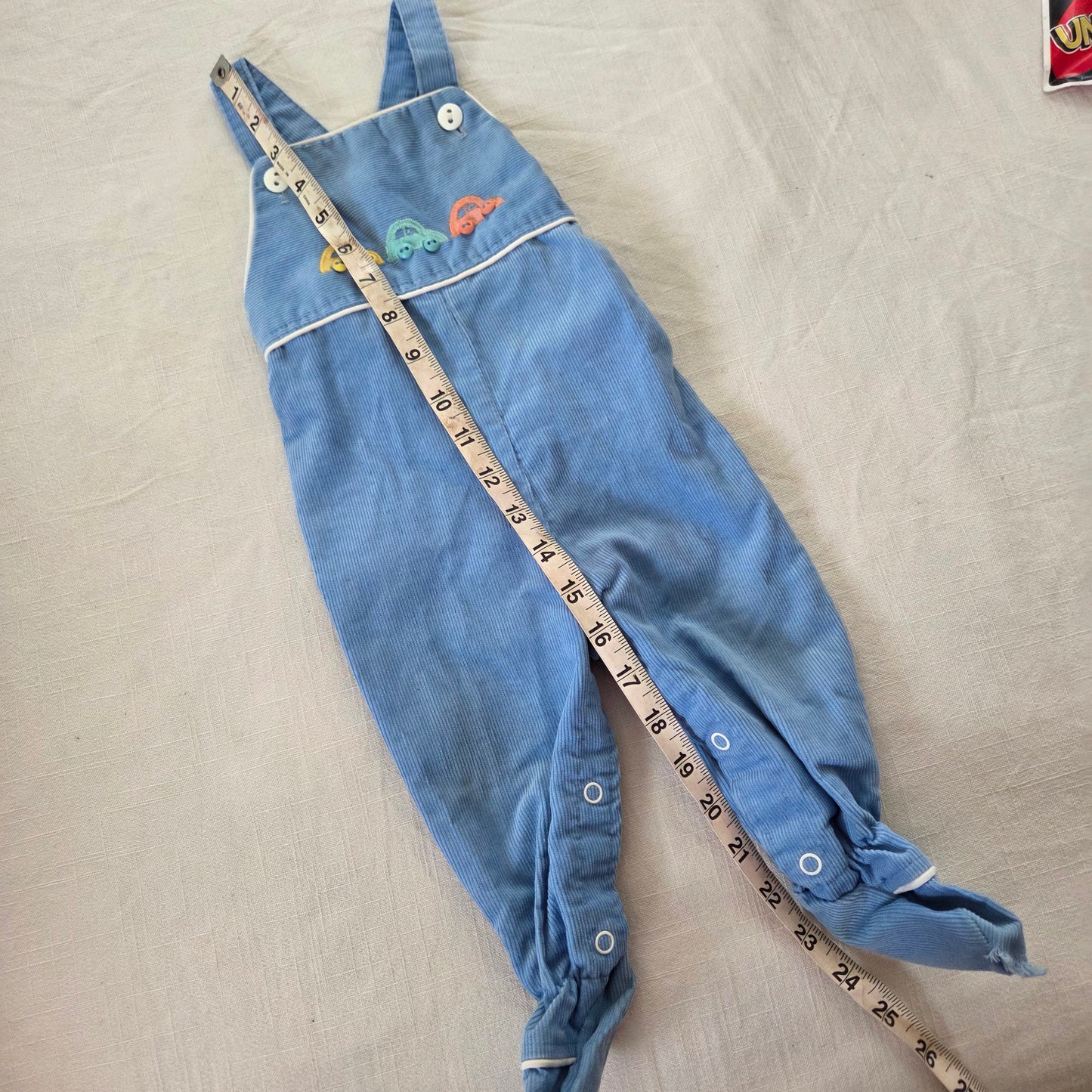 80s Vintage Healthtex Cars Footed Overalls 6-9 months