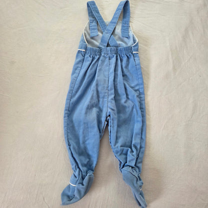 80s Vintage Healthtex Cars Footed Overalls 6-9 months