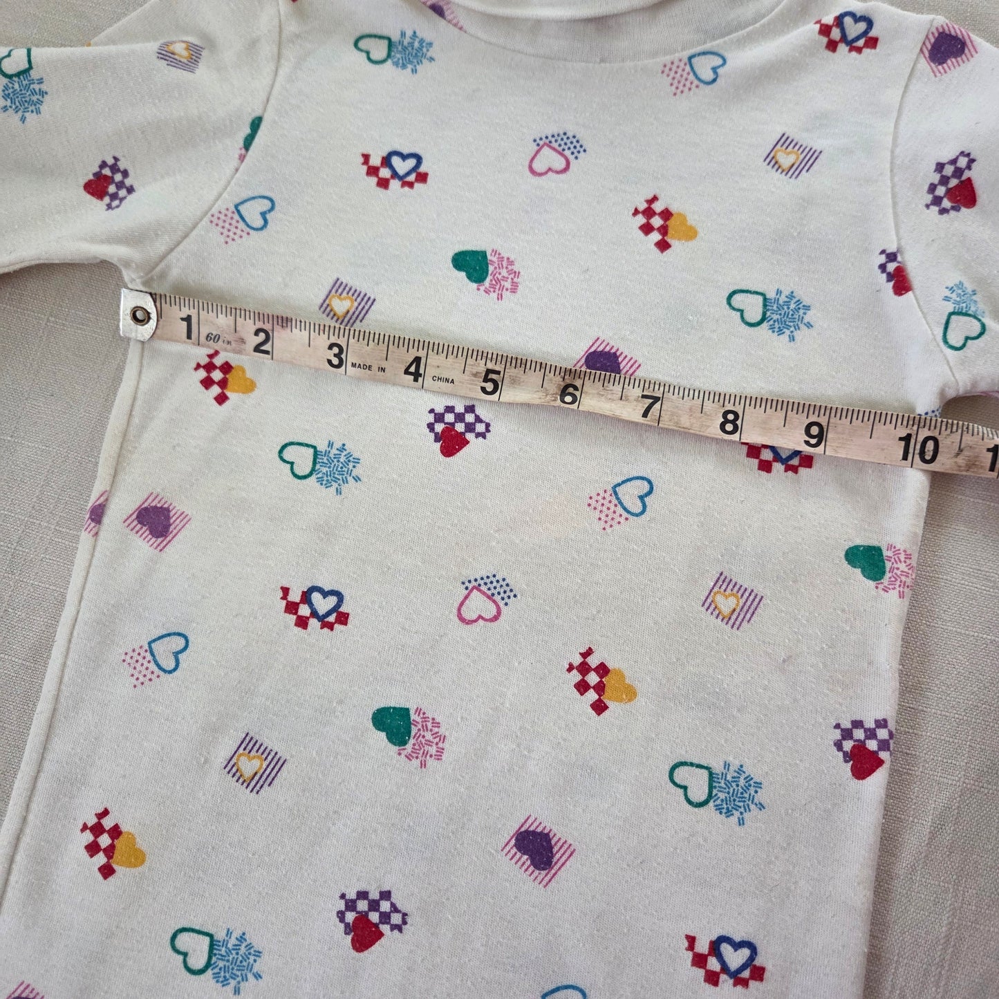 80s Healthtex Heart Turtleneck 4t/5t
