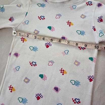 80s Healthtex Heart Turtleneck 4t/5t