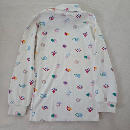80s Healthtex Heart Turtleneck 4t/5t