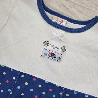 90s/Y2k Vintage Ladybug Polka Dot Dress 5t