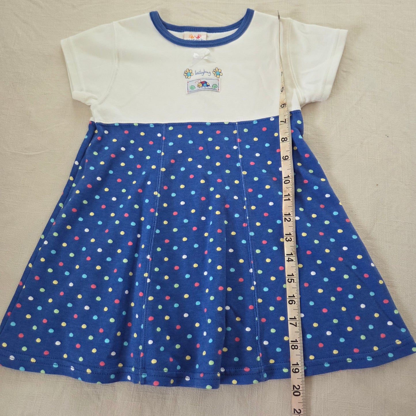 90s/Y2k Vintage Ladybug Polka Dot Dress 5t