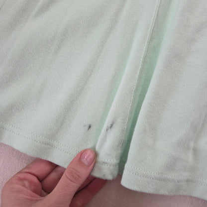 90s/Y2k Vintage Flower Embroidered Green Dress 5t