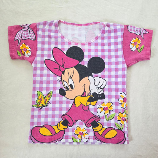 90s Vintage AOP Minnie Mouse Tee 4t/5t
