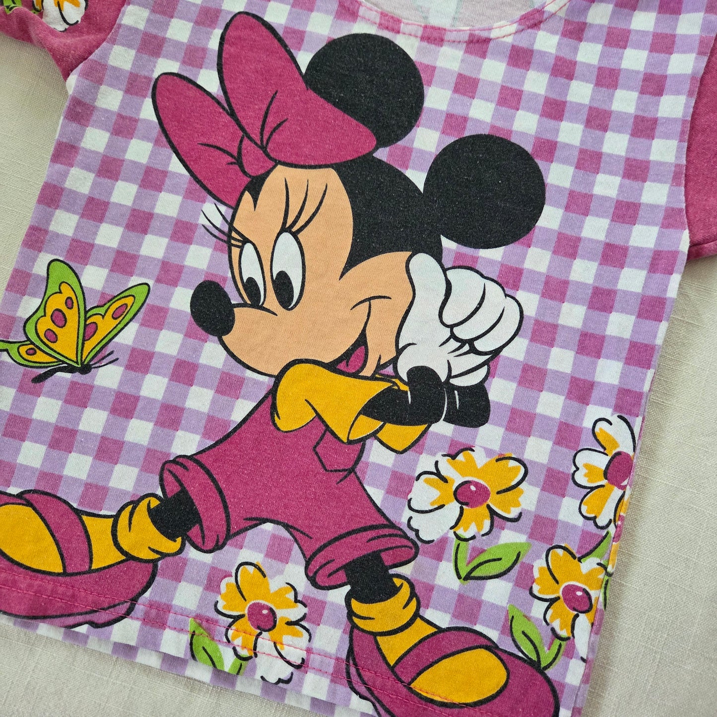 90s Vintage AOP Minnie Mouse Tee 4t/5t