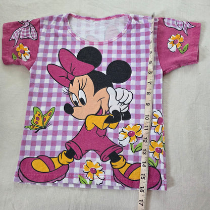 90s Vintage AOP Minnie Mouse Tee 4t/5t