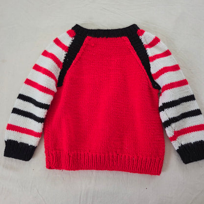 80s/90s Vintage Panda Knit Sweater 4t/5t