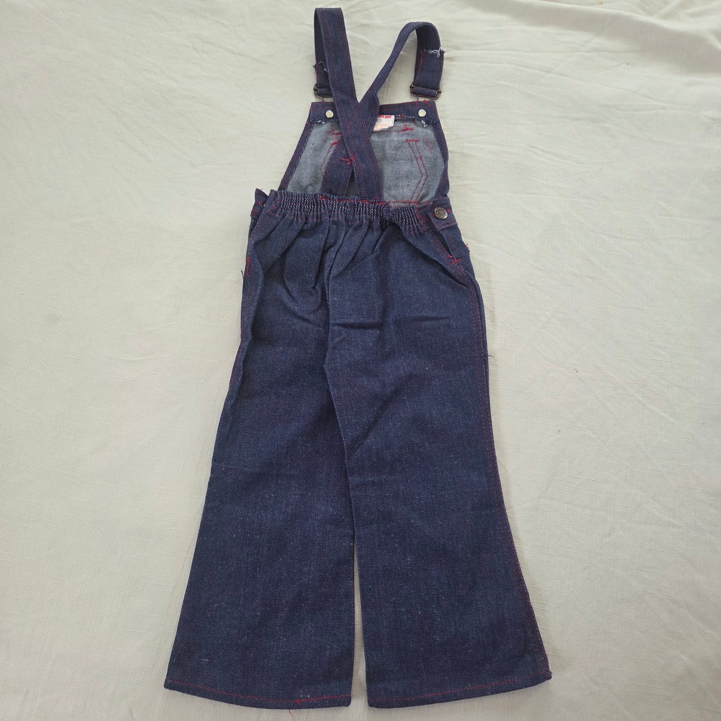 70s/80s Vintage Flared Denim Overalls 3t