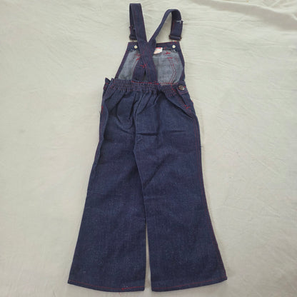 70s/80s Vintage Flared Denim Overalls 3t