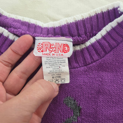 90s Vintage Cats & Yarn Knit Sweater kids 6