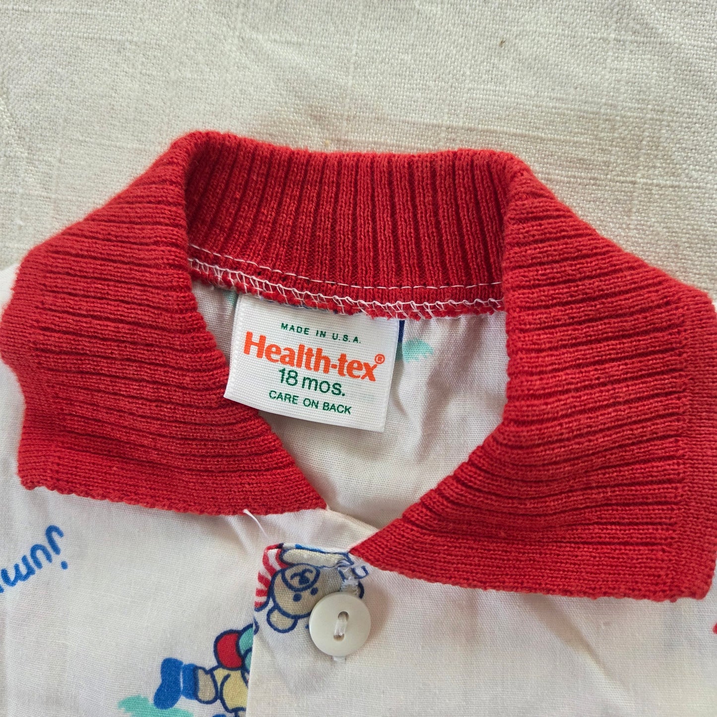 80s Healthtex Camping Bear Shirt 12-18 months