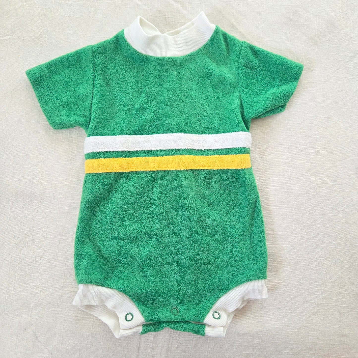 80s Vintage Terrycloth Romper Newborn