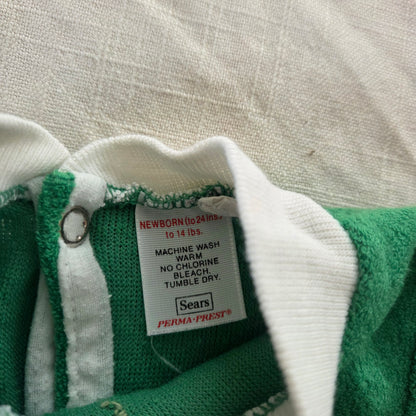 80s Vintage Terrycloth Romper Newborn
