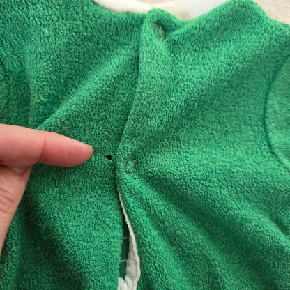 80s Vintage Terrycloth Romper Newborn