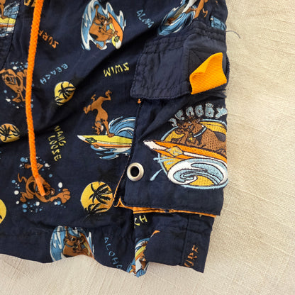Y2k Vintage Scooby Doo Swim Trunks 3t