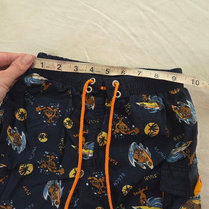 Y2k Vintage Scooby Doo Swim Trunks 3t