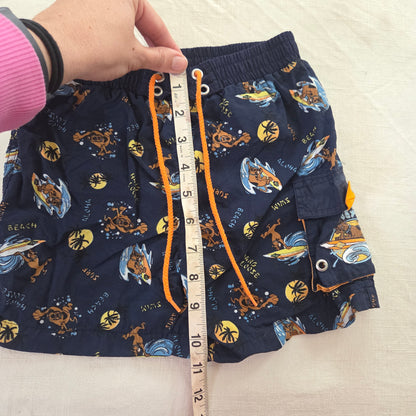 Y2k Vintage Scooby Doo Swim Trunks 3t