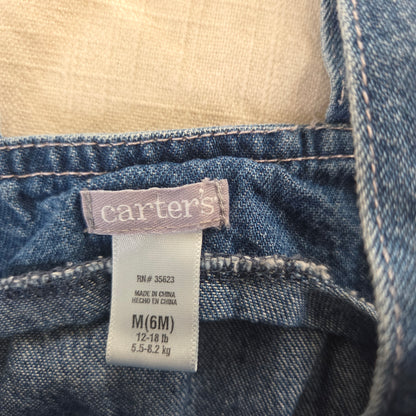 Y2k Vintage Embroidered Denim Dress 6 months