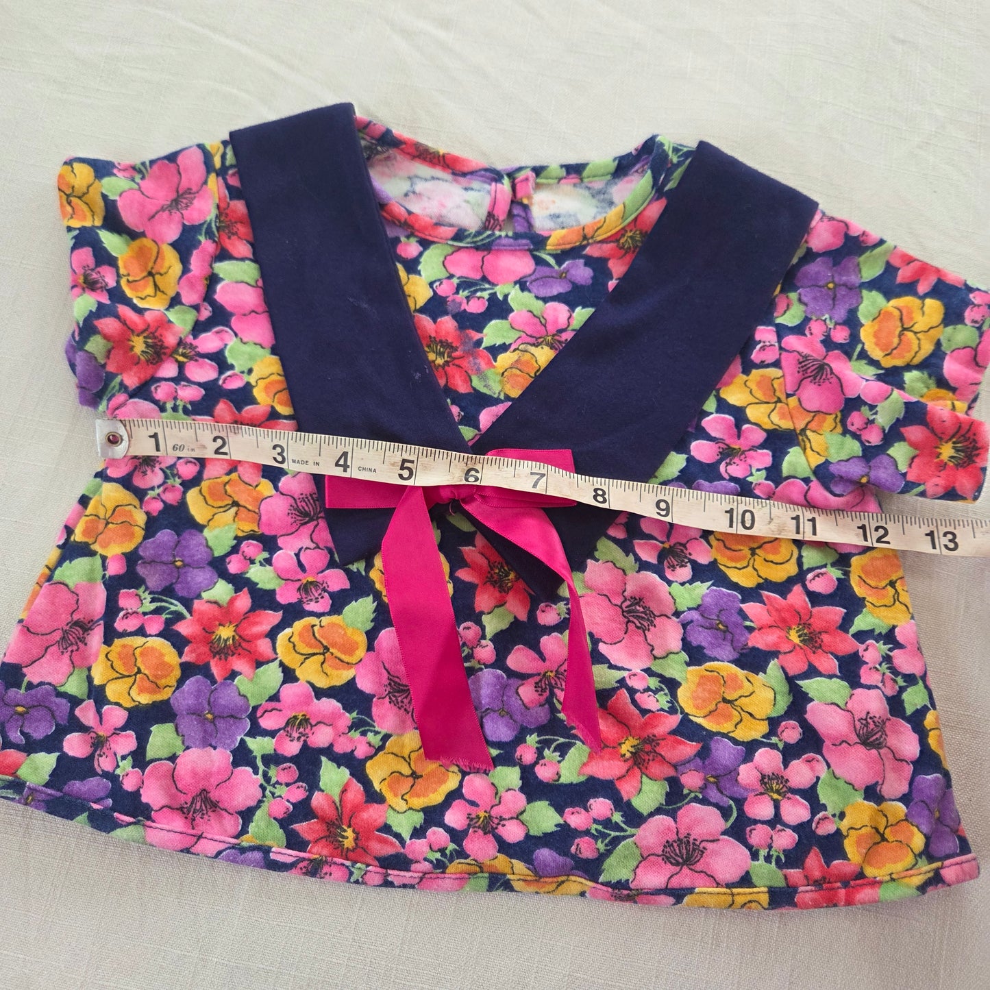 90s Vintage Floral Shirt 12 months