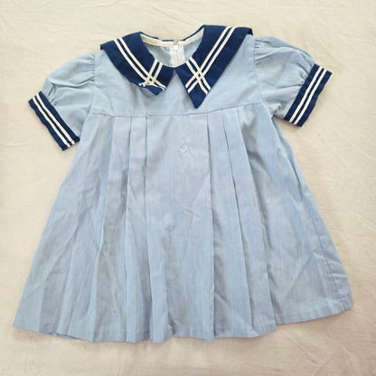 90s Vintage Sailor Dress 2t