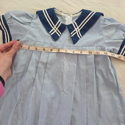 90s Vintage Sailor Dress 2t