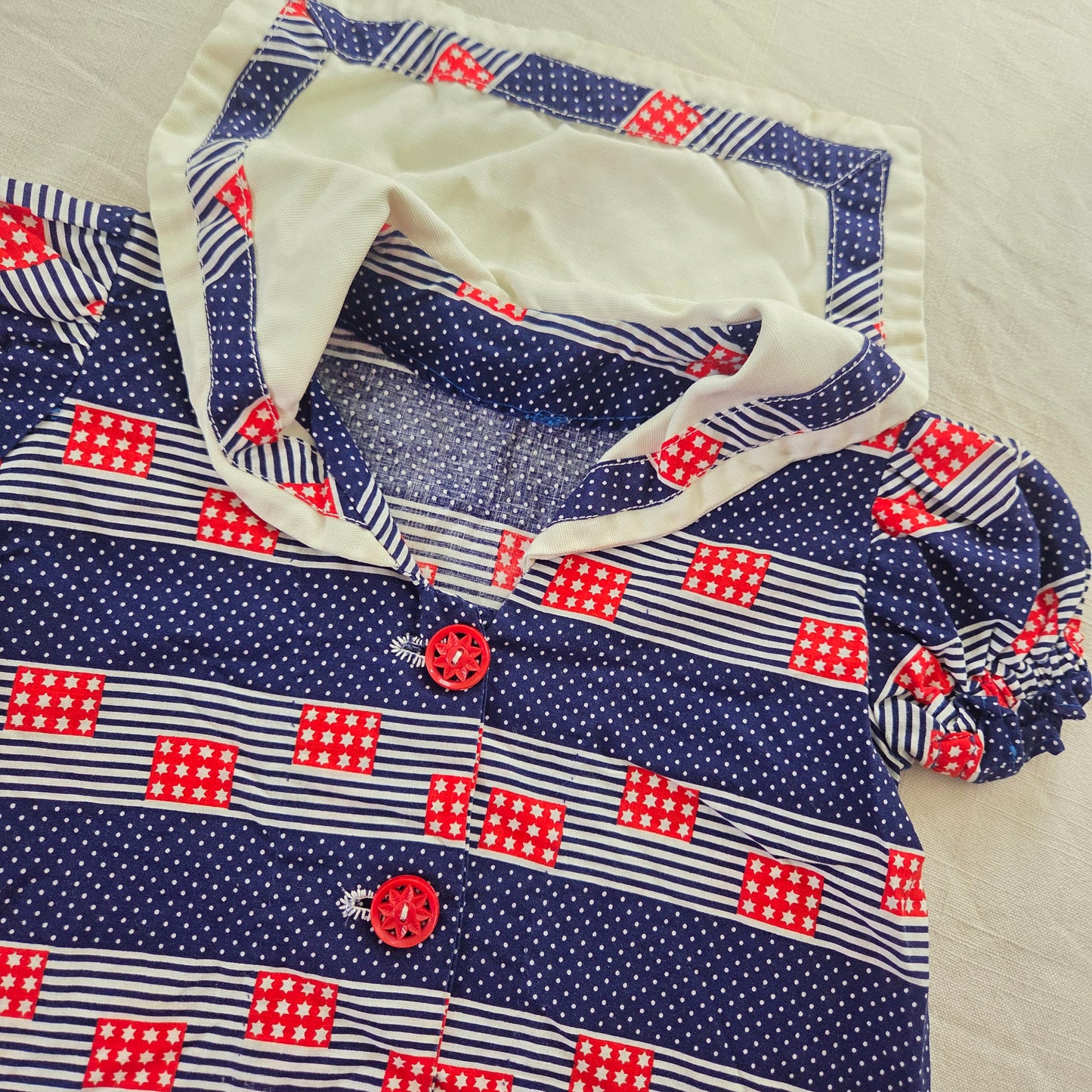 80s Vintage Nautical Tunic Top 2t/3t