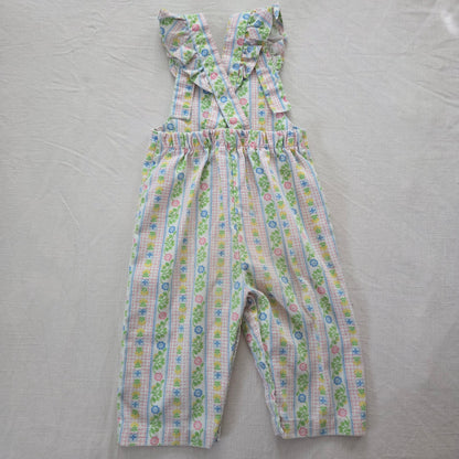 70s Vintage Healthtex Floral Overalls 12-18 months