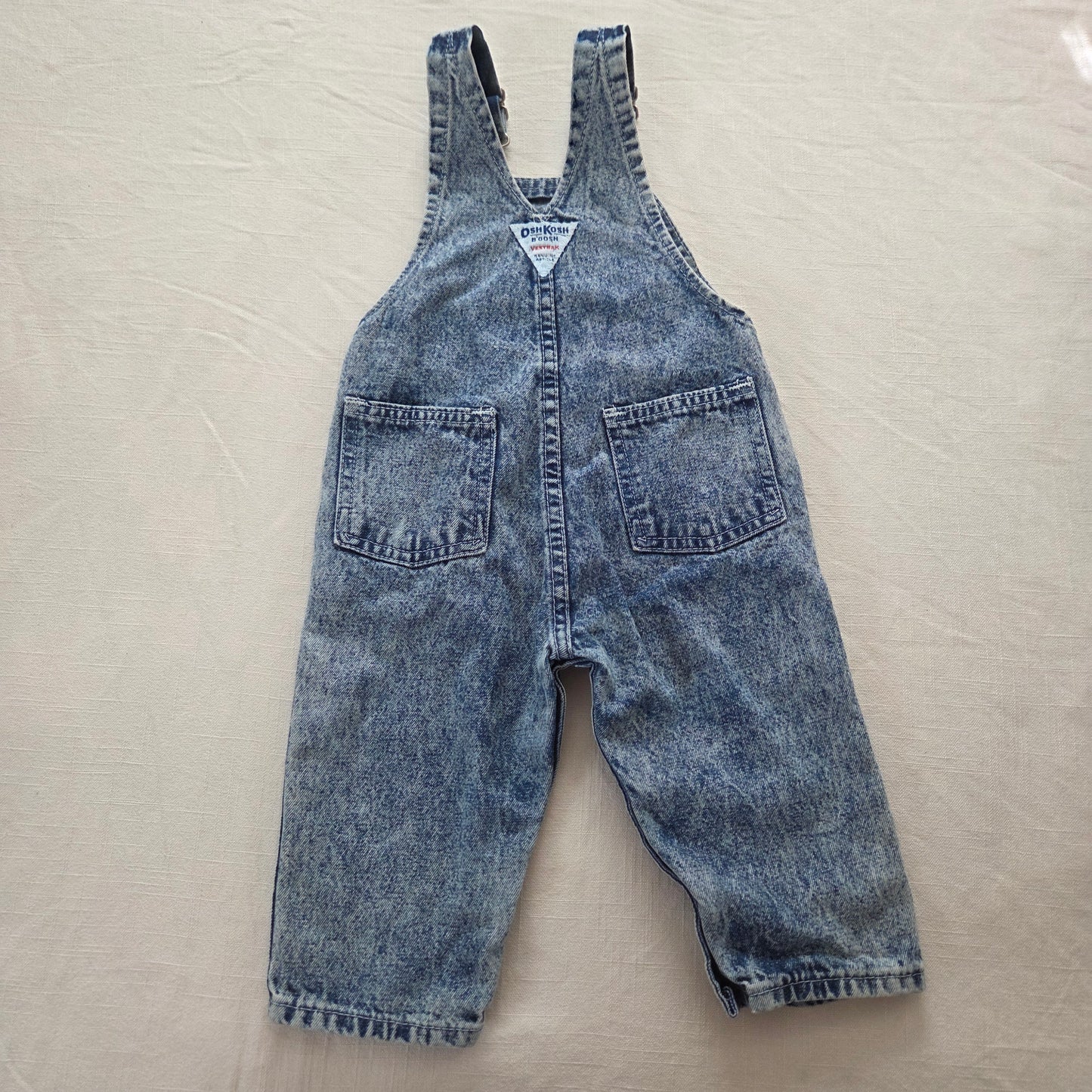80s Vintage Oshkosh Acid Wash Overalls 12 months
