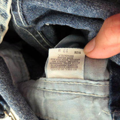 80s Vintage Oshkosh Acid Wash Overalls 12 months