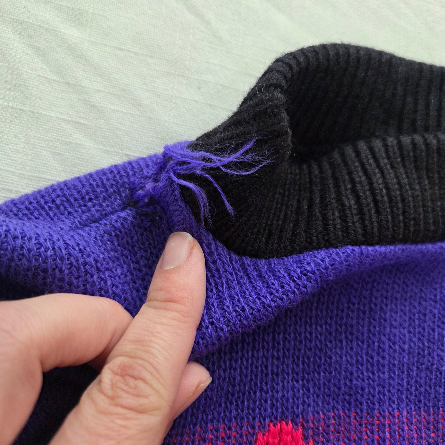 80s/90s Vintage Colorful Bear Knit Sweater 4t *flaw