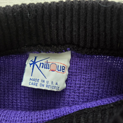 80s/90s Vintage Colorful Bear Knit Sweater 4t *flaw