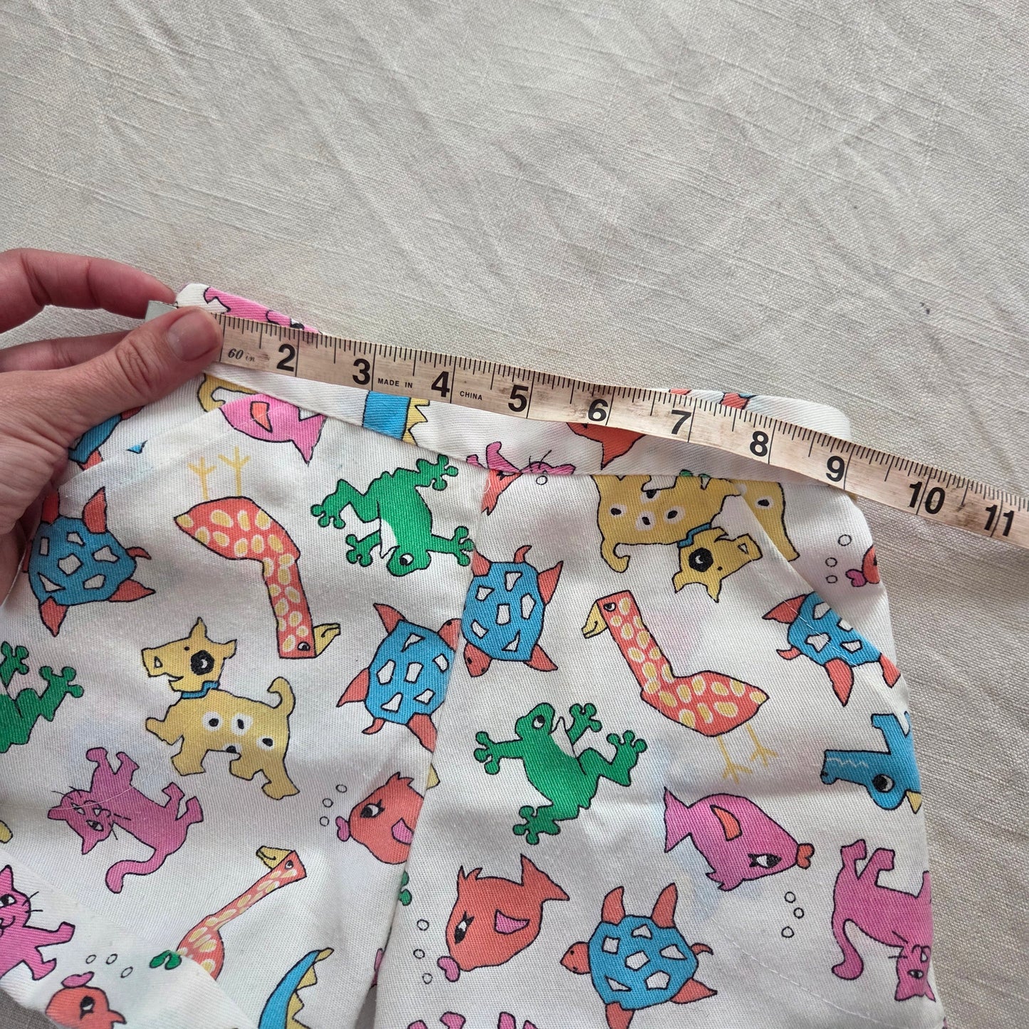 70s/80s Vintage Animals Shorts 4t