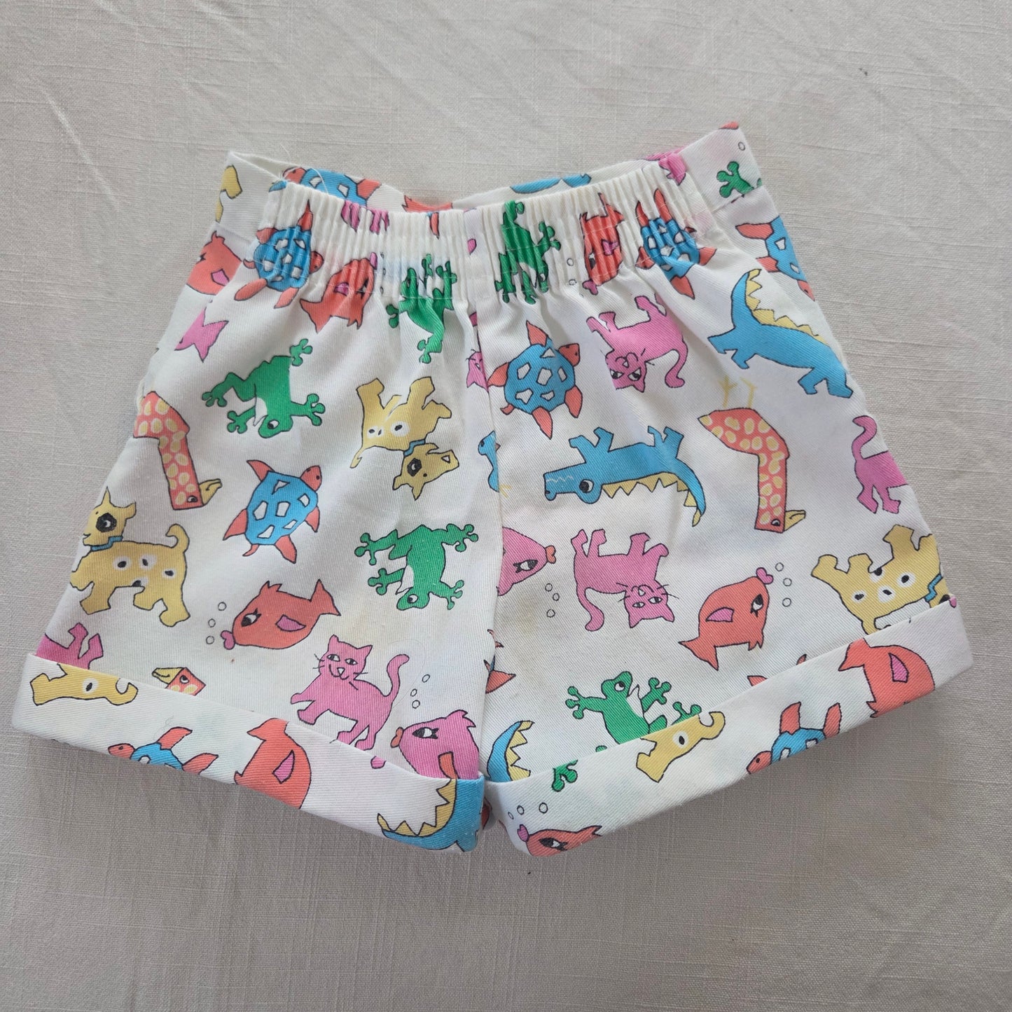 70s/80s Vintage Animals Shorts 4t
